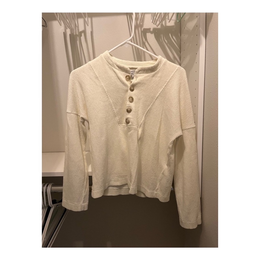 Madewell x Texture & Thread Ivory long sleeve button up